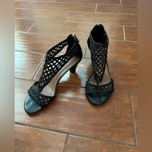 Black Patent Leather Sandals